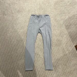 Lulu Fast and Free Space Grey Leggings 28 inch